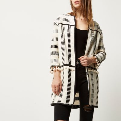 Cream Aztec coat